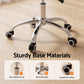 Office Chair Computer Desk Gaming Chair PU Leather Low Back - Black