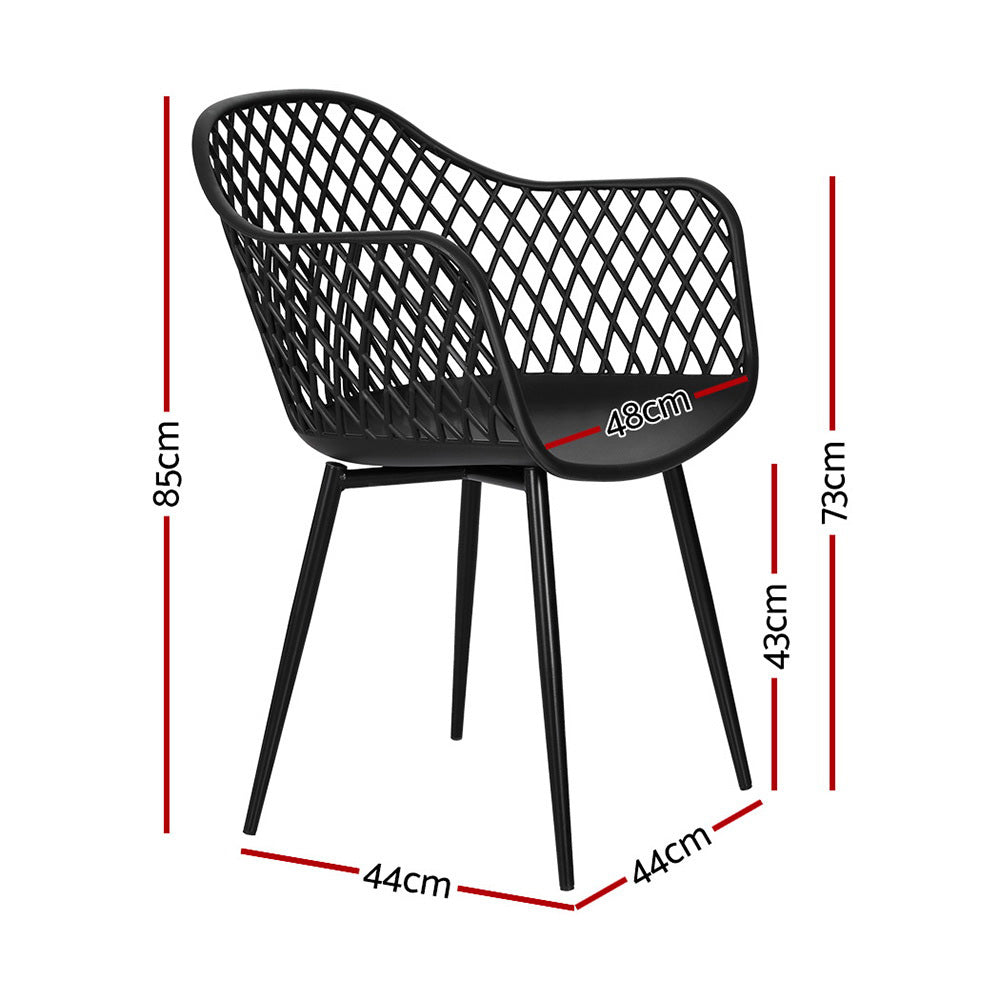 Dining Chairs Set of 4 PP Lounge Patio
