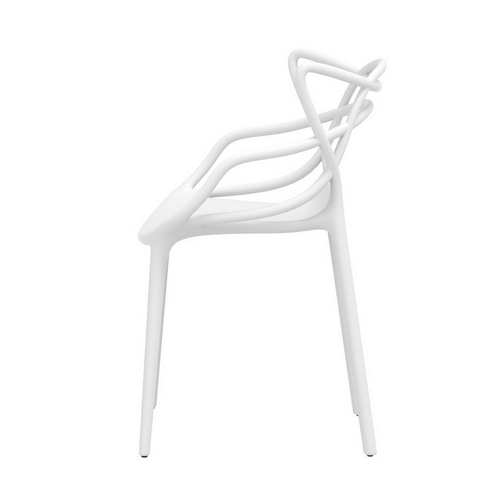 White dining chair set