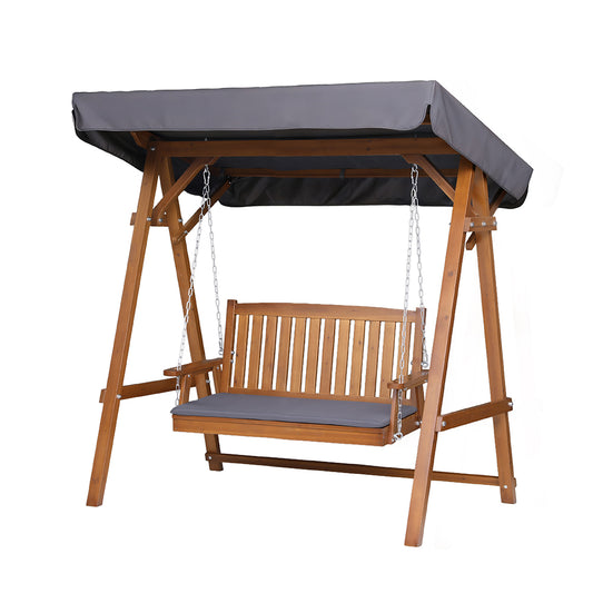 Swing Chair Wooden Bench Canopy 2