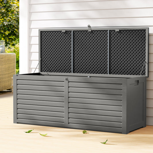 Outdoor Storage Box Bench Seat - 390L