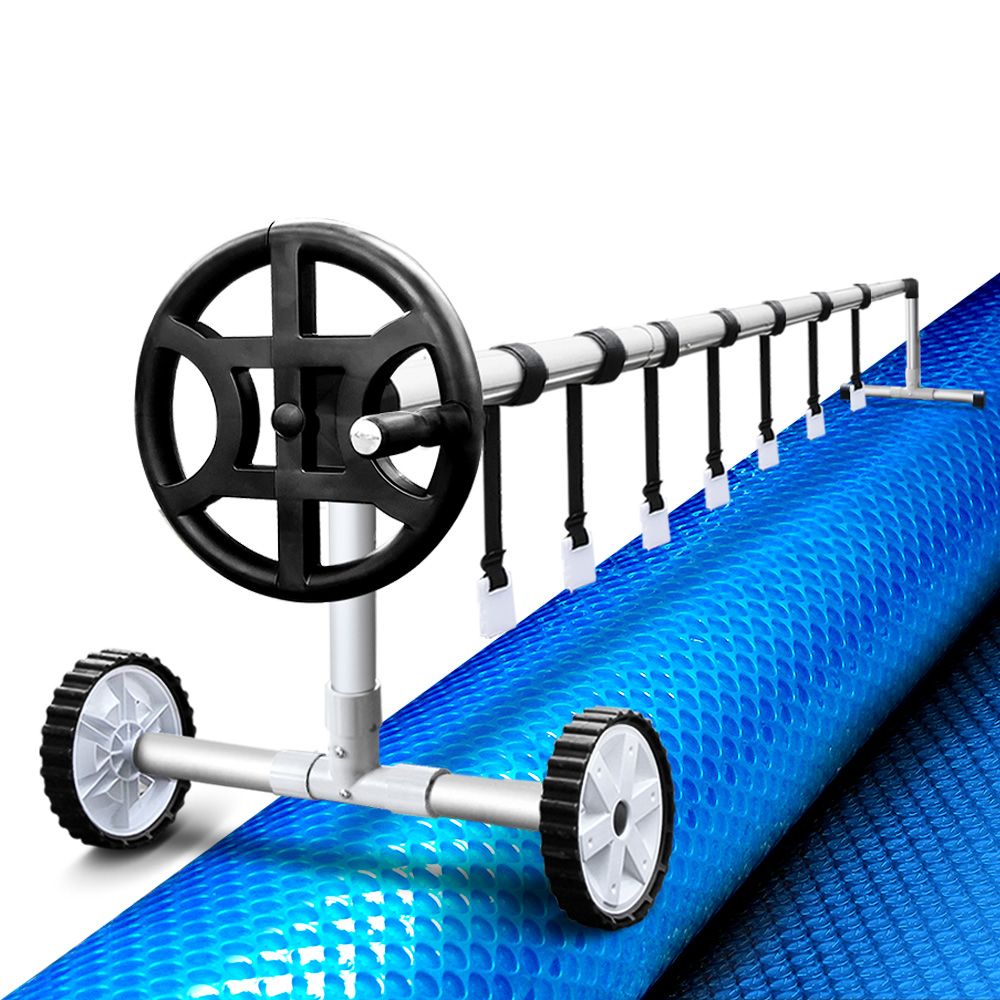 Swimming Pool Cover with Roller Wheel Solar Blanket