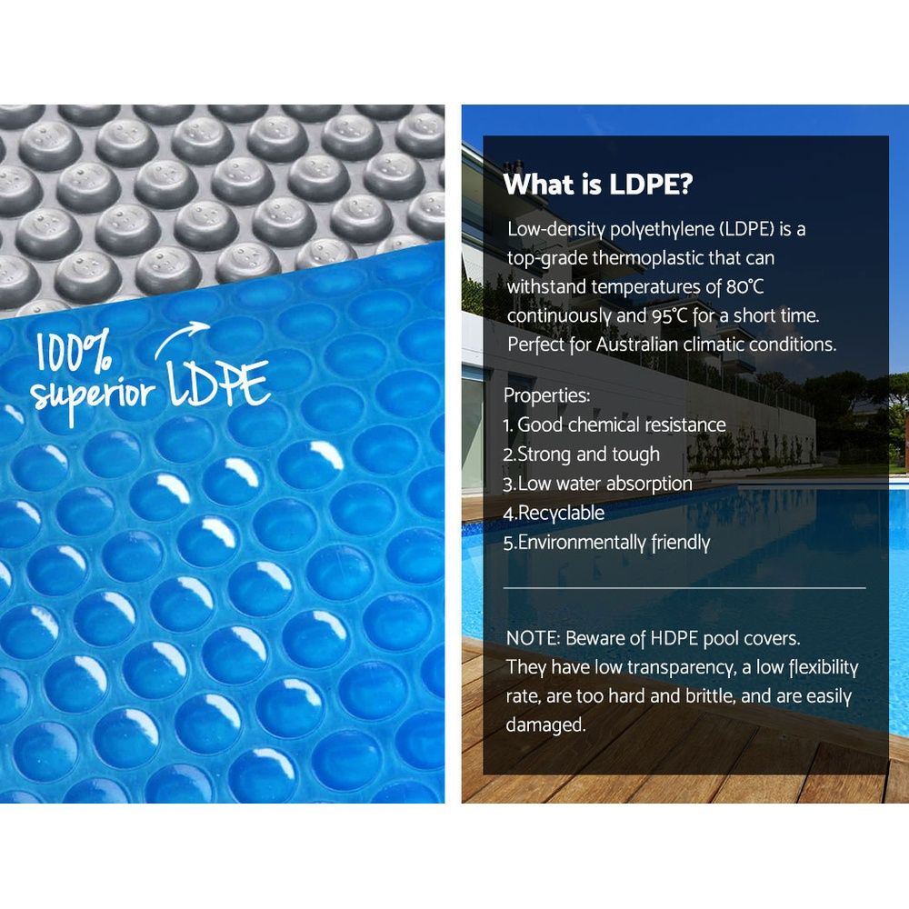 Pool Cover Roller 10.5x4.2M Solar Swimming Blanket Bubble Heater