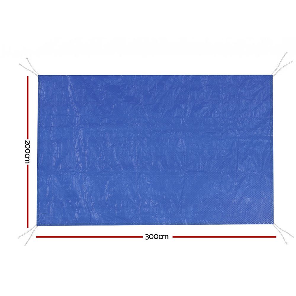 Pool Cover 3x2M Above-Ground Swimming Pool Blanket - Blue