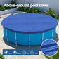 Aqua Buddy Pool Cover Fit 3.66m Round Above-ground Swimming Pool Blanket Blue