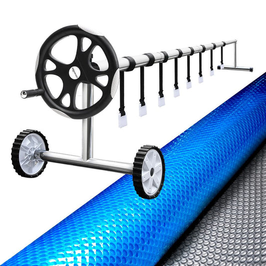Pool Cover 6 5x3M 400 Micron Silver Swimming