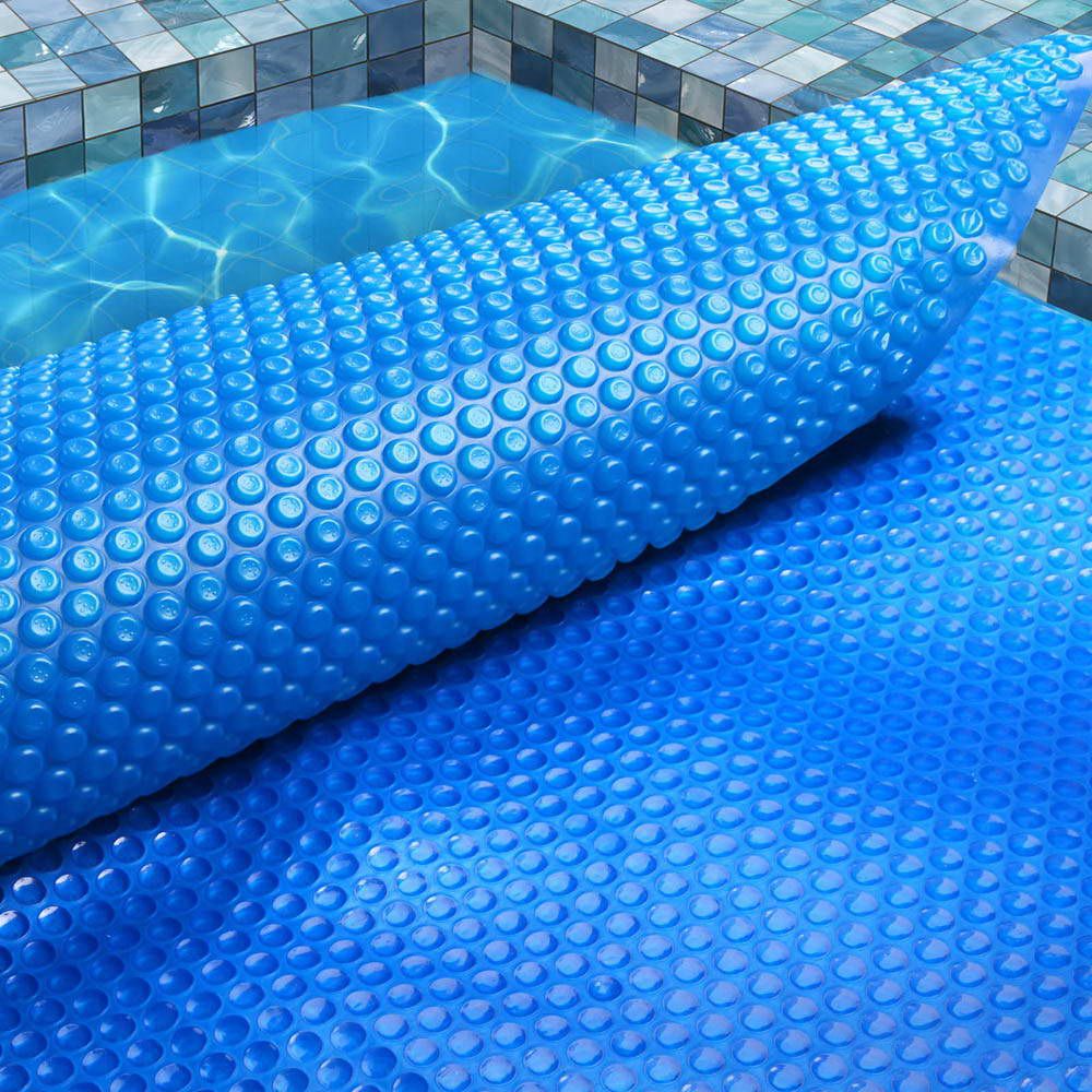 Swimming Pool Cover Solar 8M X 4.2M 400 Micron Outdoor Bubble Blanket