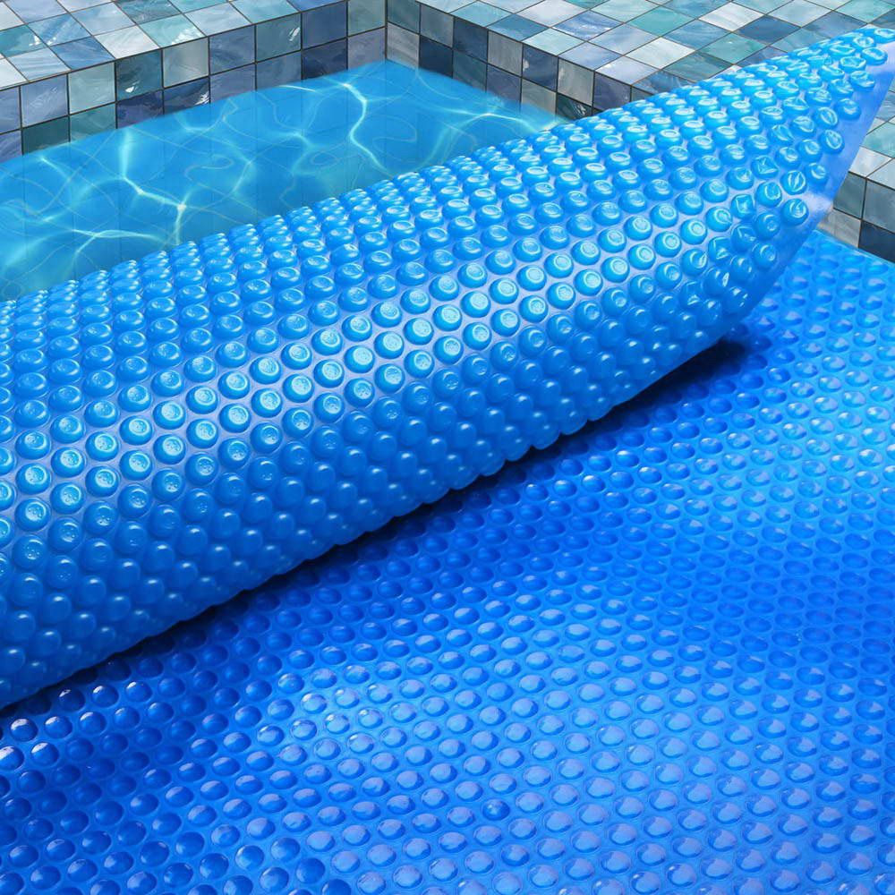Swimming Pool Cover Solar 8M X 4.2M 400 Micron Outdoor Bubble Blanket