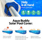Pool Cover 8x4.2M 400 Micron Silver Swimming Pool Solar Blanket with 5.5M Blue Roller