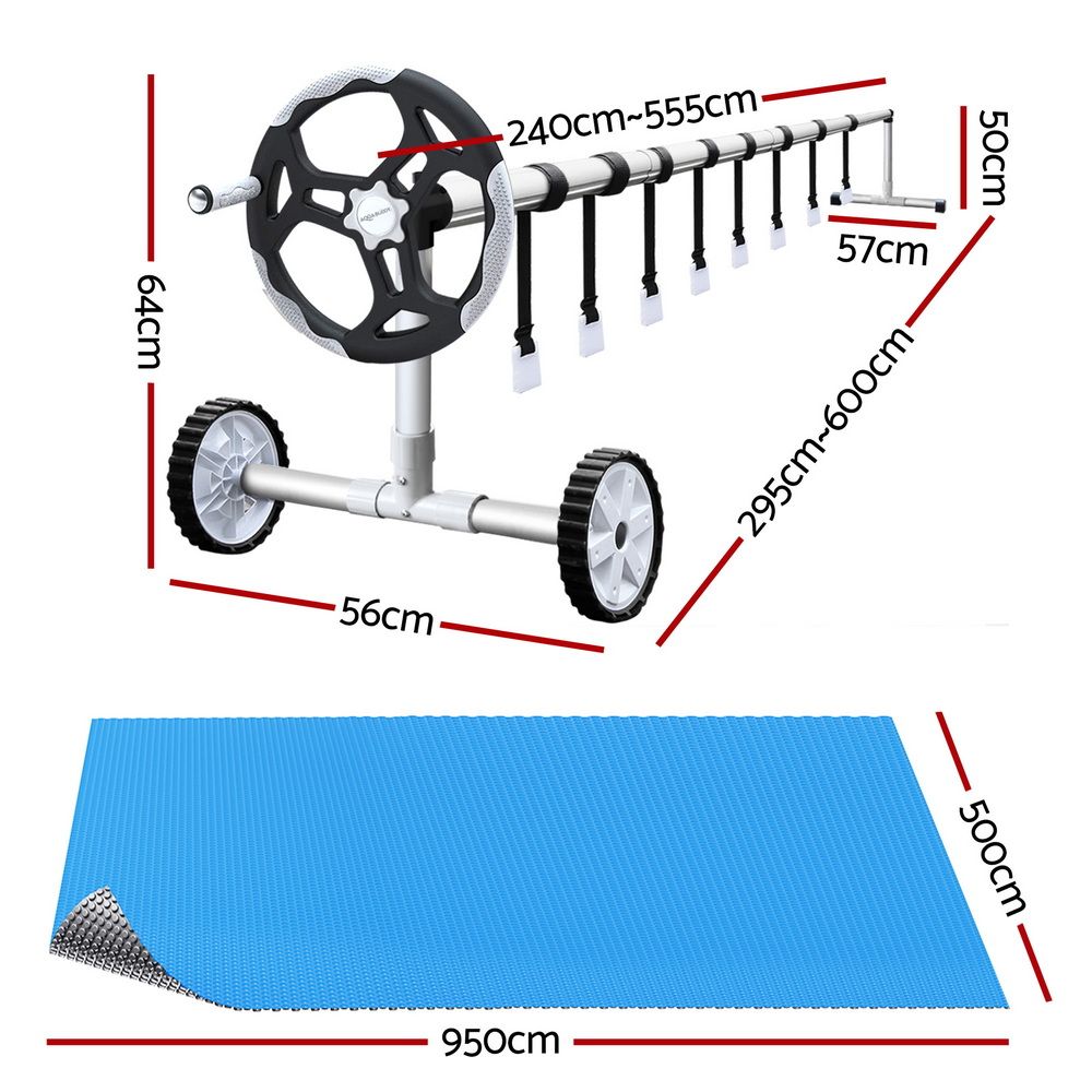 Pool cover roller Swimming Solar with Wheel 9