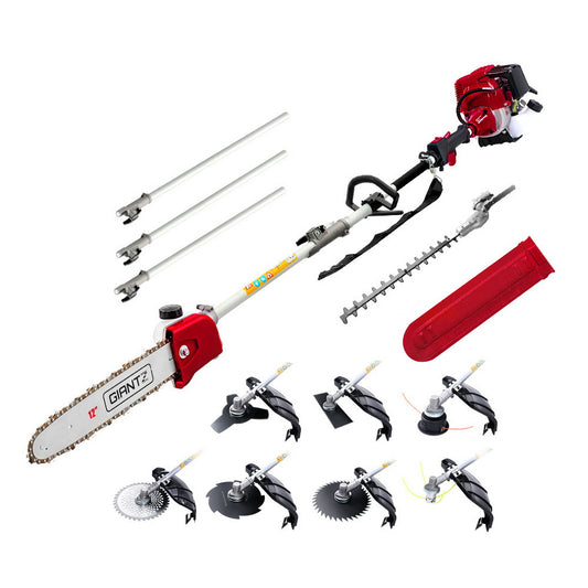 Pole Chainsaw 4-Stroke Hedge Trimmer Brush Cutter Whipper Multi Tool Saw