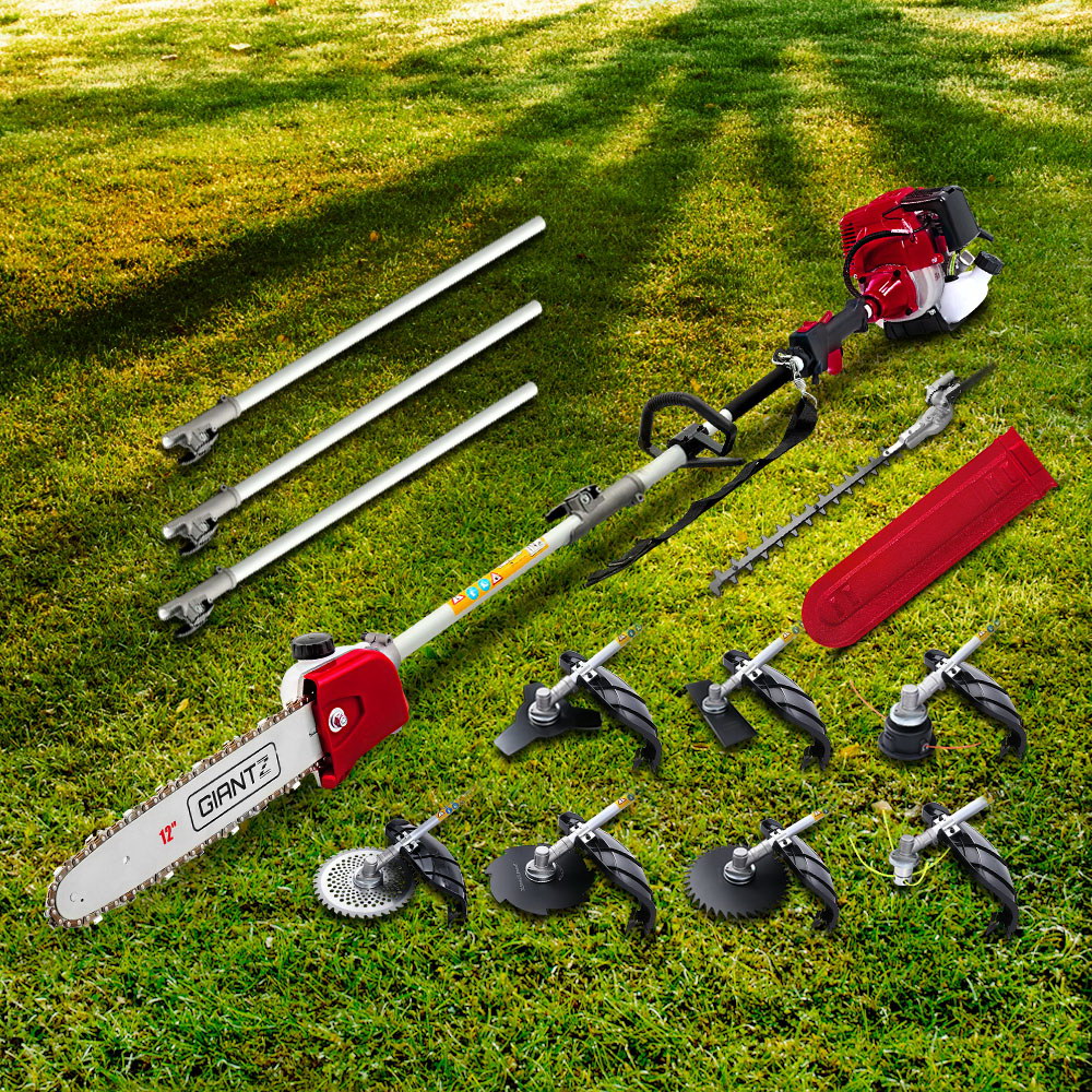 Pole Chainsaw 4-Stroke Hedge Trimmer Brush Cutter Whipper Multi Tool Saw