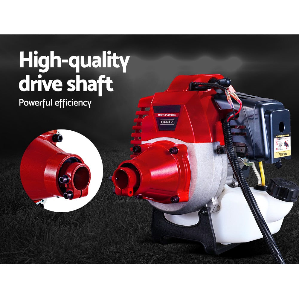 Pole Chainsaw Petrol 52CC 7 In 1 Brush Cutter Whipper Snipper Multi Tools