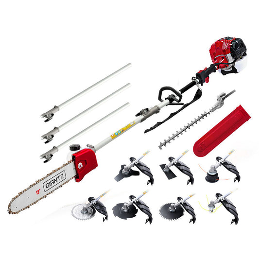 Pole Chainsaw Hedge Trimmer Brush Cutter Whipper Snipper Multi Tool 52CC