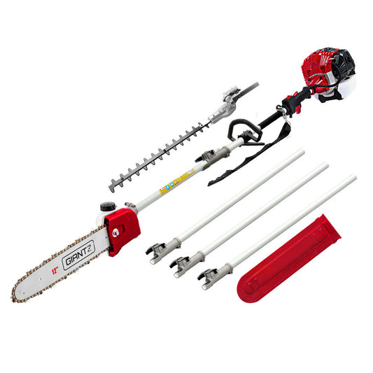 Pole Chainsaw Petrol 52CC Hedge Trimmer Long Reach Pruner Chain Saw