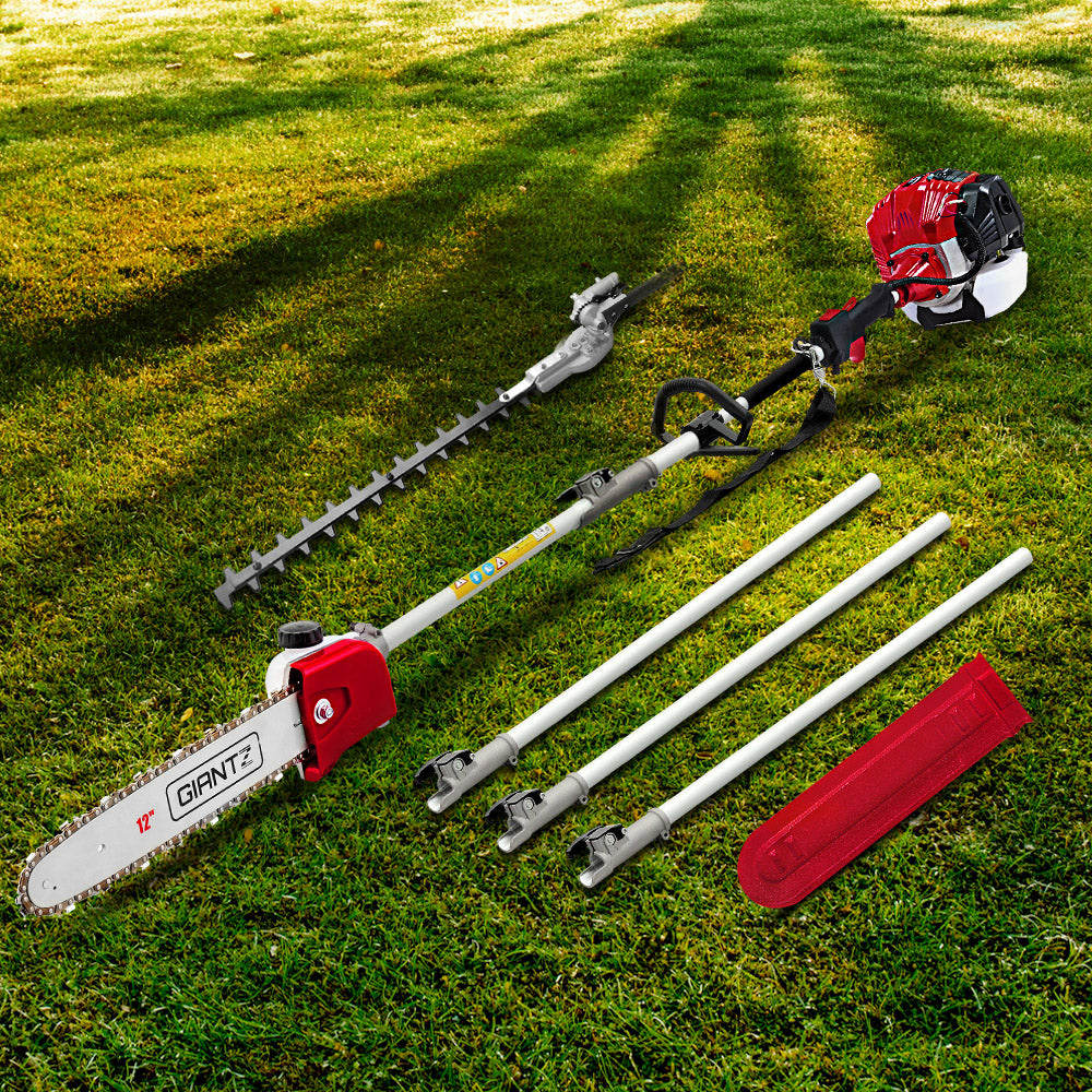 Pole Chainsaw Petrol 52CC Hedge Trimmer Long Reach Pruner Chain Saw