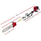 Pole Chainsaw Petrol 52CC Pruners 2-Stroke Long Chainsaw Hedge Trimmer Brush Cutter Whipper Snipper Multi Tool