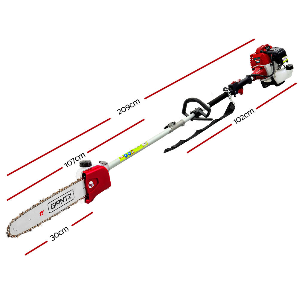 Pole Chainsaw 52CC Petrol Chain Saw Brush Cutter Tree Trimmer