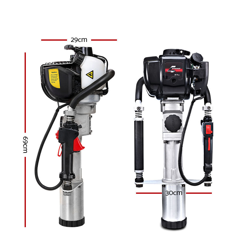 Post Driver Rammer Power Pile Hole Drive 4-Stroke Petrol Farm Fence