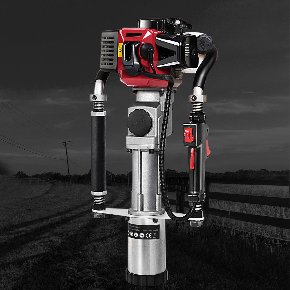 Petrol Post Hole Driver, 32.7CC, 2‑Stroke Picket Rammer