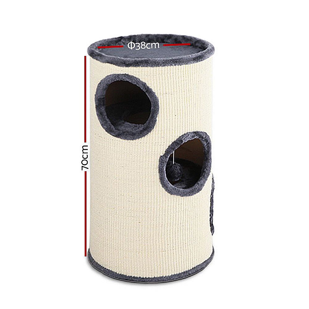 Cat Tree Scratching Post 70cm Tower Condo House Furniture Wood