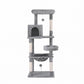 Cat Tree Tower Scratching Post Scratcher 143cm Condo House - Grey