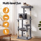 Cat Tree Tower Scratching Post Scratcher 143cm Condo House - Grey