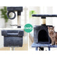 Cat Tree Scratching Post 141cm Tower Condo House Furniture Wood