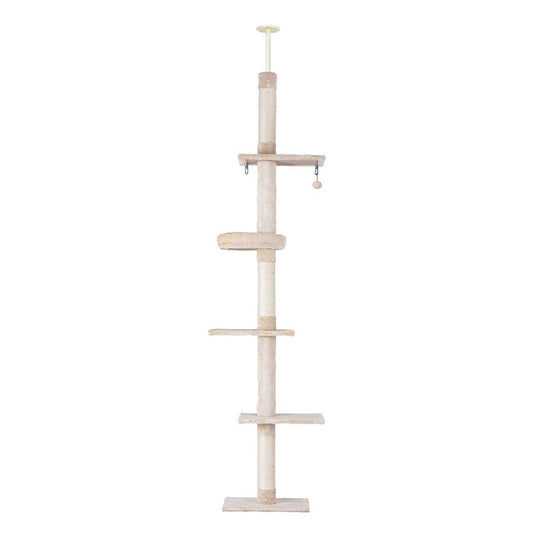 Cat Tree 290cm - Tower Scratching Cats Post Scratcher Floor to Ceiling Bed