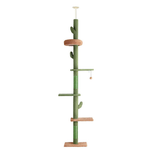 Cat Tree Tower Scratching Post Scratcher - Floor to Ceiling Cats Bed 290cm