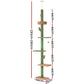 Cat Tree Tower Scratching Post Scratcher - Floor to Ceiling Cats Bed 290cm