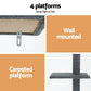 Cat Tree 290cm Tower Scratching Post Scratcher Floor-to-Ceiling Bed - Grey
