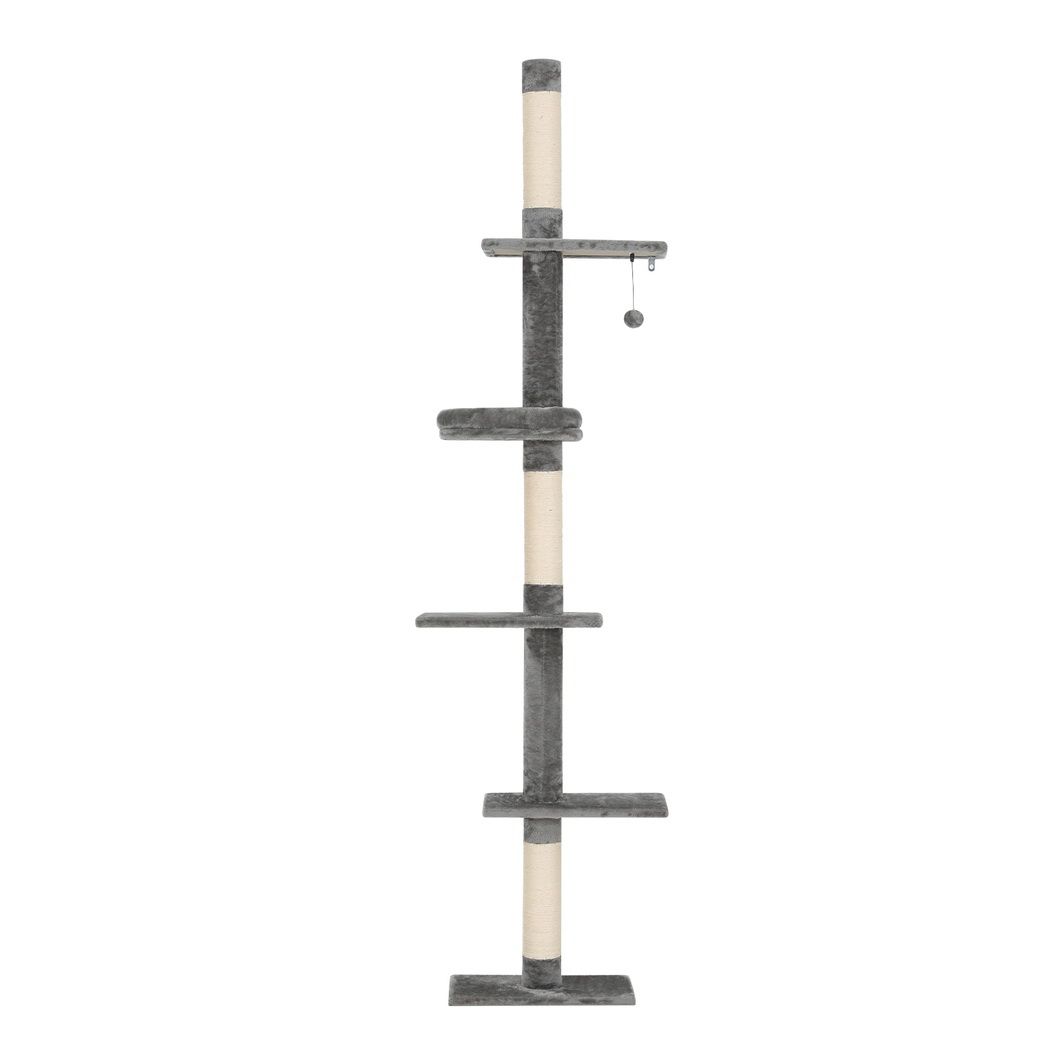Cat Tree 290cm Tower Scratching Post Scratcher Floor to Ceiling Cat Bed