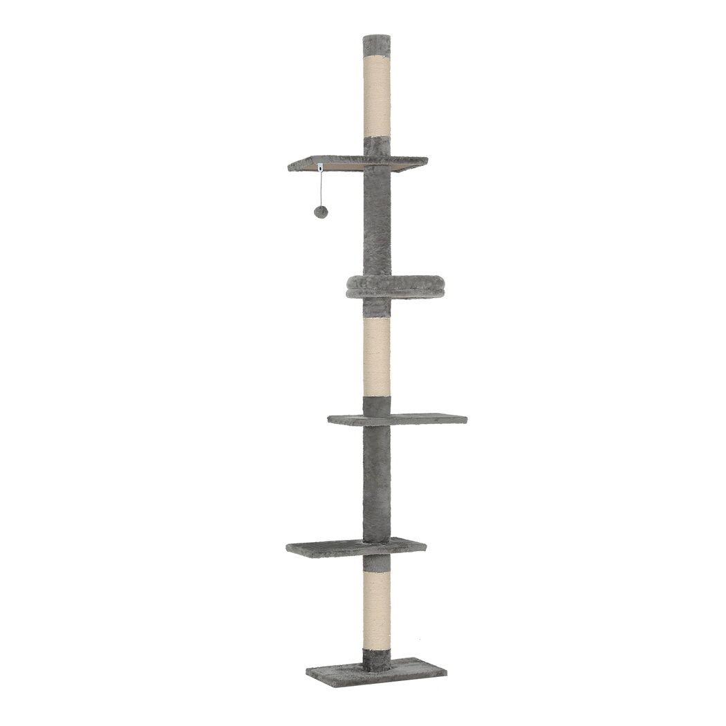 Cat Tree 290cm Tower Scratching Post Scratcher Floor to Ceiling Cat Bed