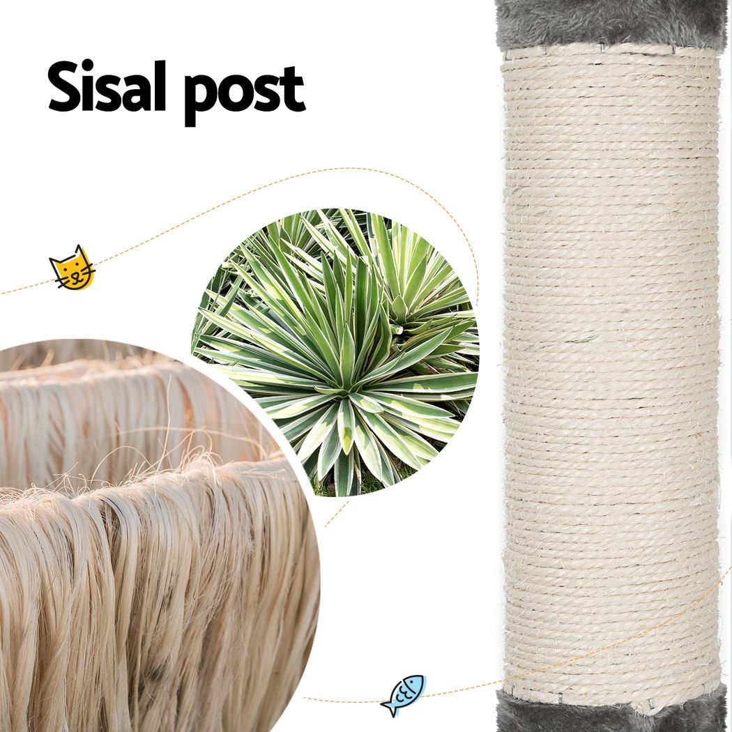 Cat Tree 290cm Tower Scratching Post Scratcher Floor to Ceiling Cat Bed