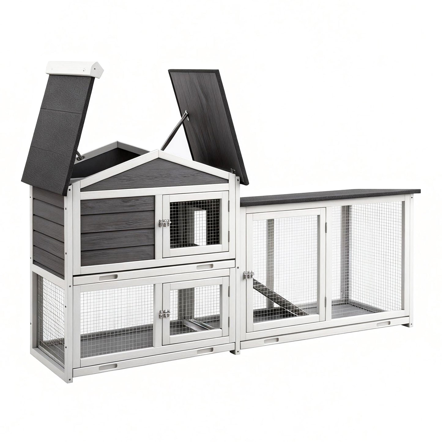 Chicken Coop Rabbit Hutch Extra Large Wooden House with Run Cage