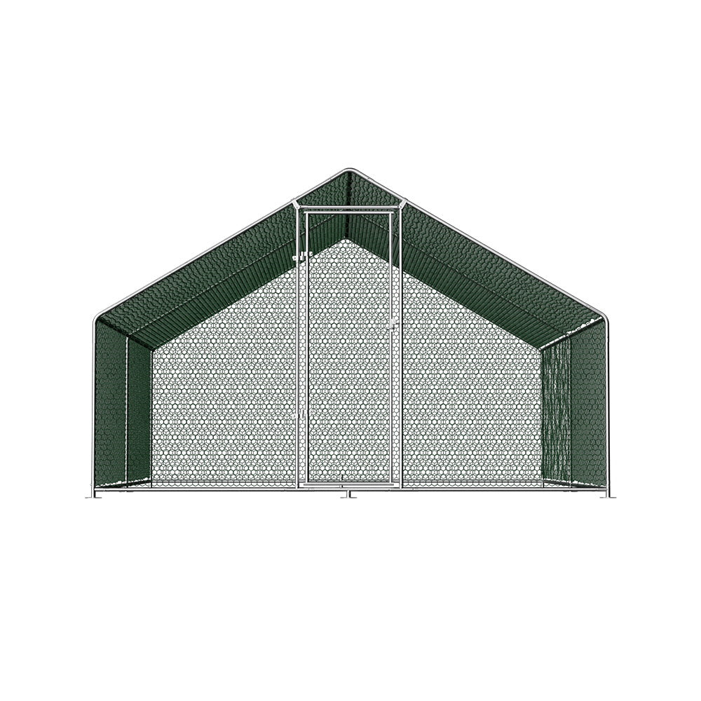 Chicken Coop Cage 3x4x2M Galvanized Steel