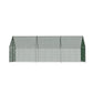 Chicken coop with cage galvanized arched walk
