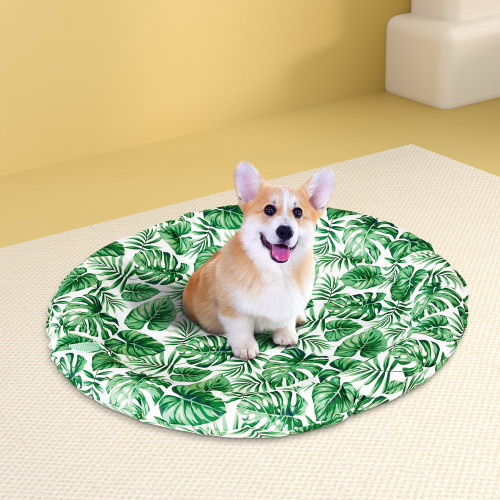 Pet Cooling Mat Gel Self-Cool Dog Cat Puppy Pad Large Round Bed Summer Cushion