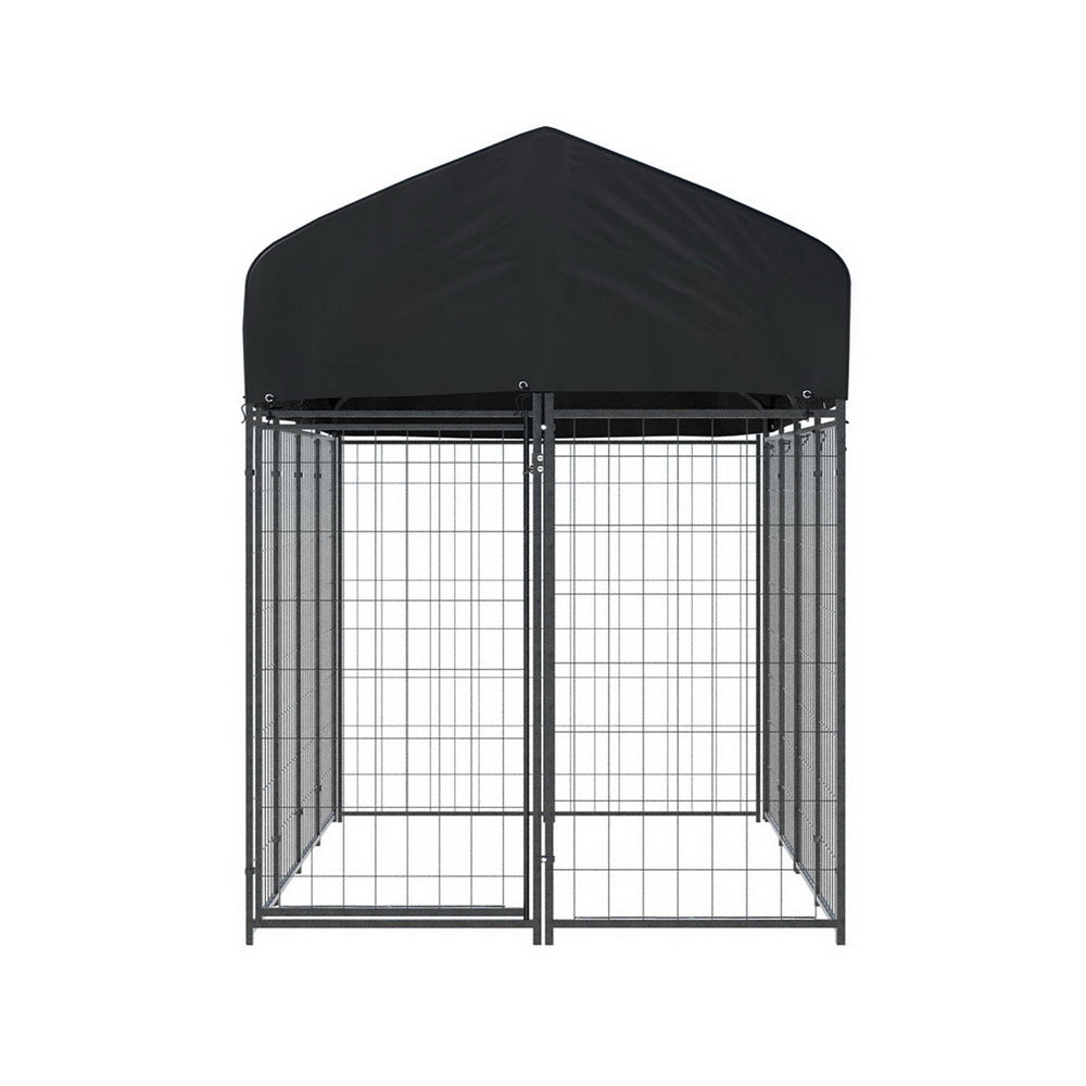 Dog Kennel Extra Large Outdoor House & Playpen for Pet & Puppy - Metal Backyard