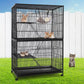 Rabbit Cage 4 Level Pet Hutch Bird Ferret Parrot Aviary Cat Hamster Castor 142cm