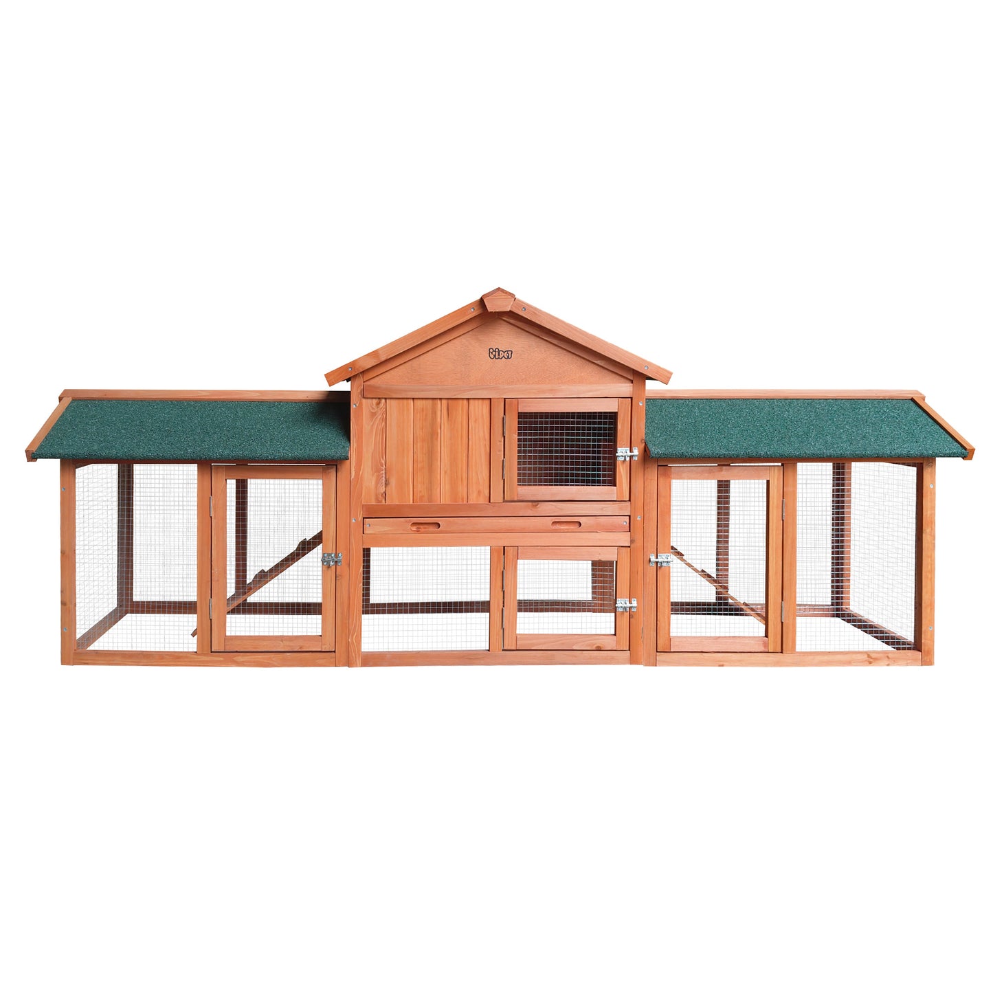 Rabbit Hutch Large Metal Run Wooden Cage Chicken Coop Guinea Pig House