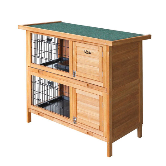 Wooden Rabbit Hutch 2 Storey