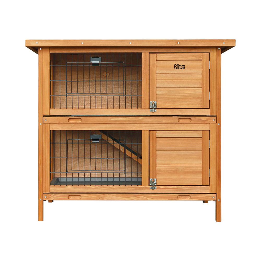 Wooden Rabbit Hutch 2 Storey