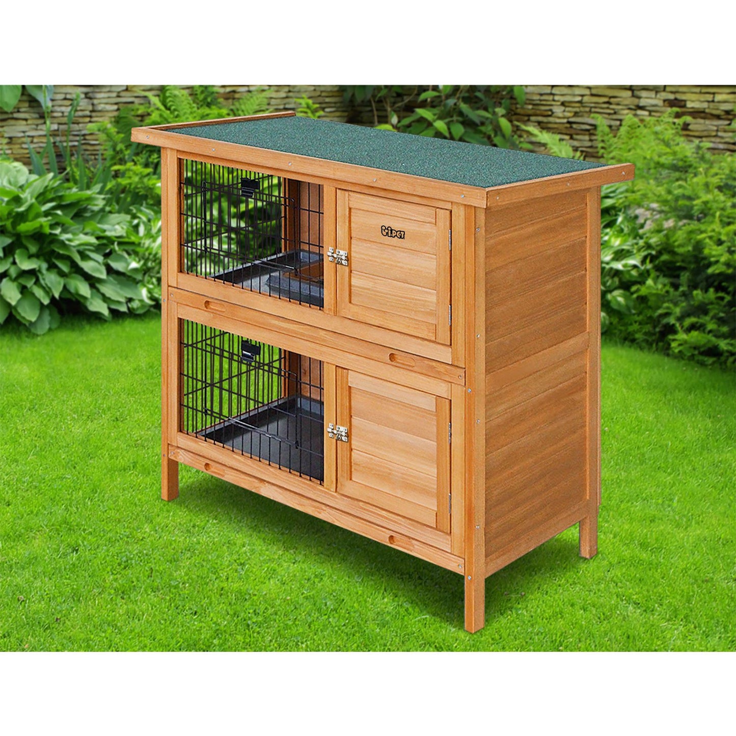 Wooden Rabbit Hutch 2 Storey