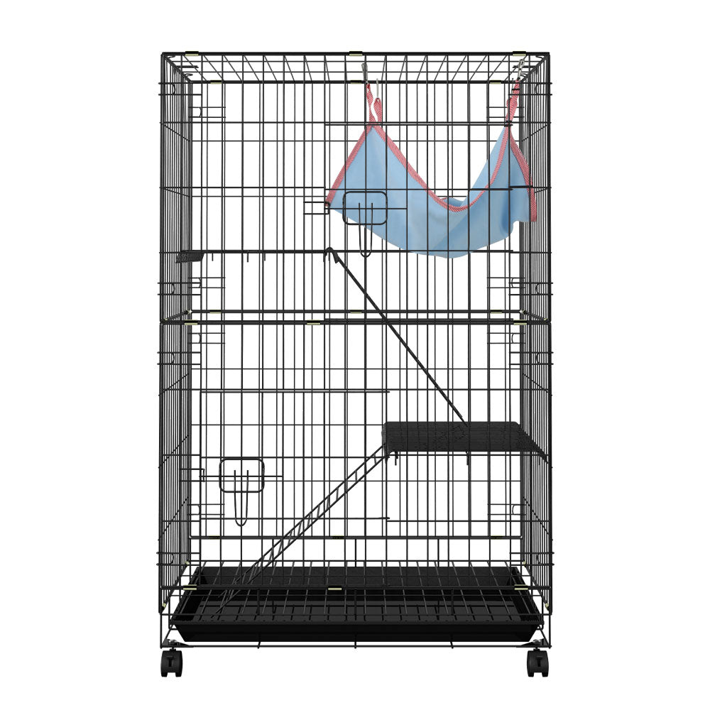 Rabbit Cage Indoor Guinea Pig Ferret 100cm Hutch 3 Level