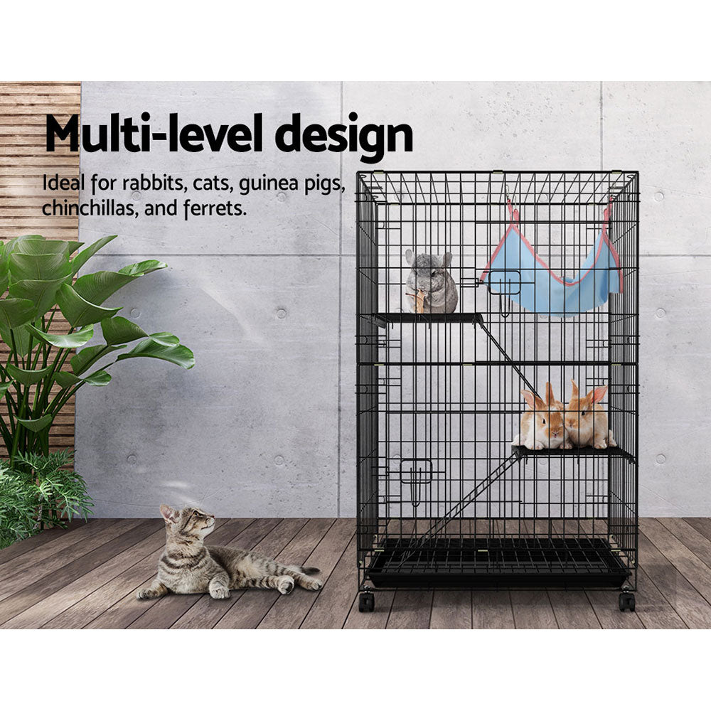 Rabbit Cage Indoor Guinea Pig Ferret 100cm Hutch 3 Level