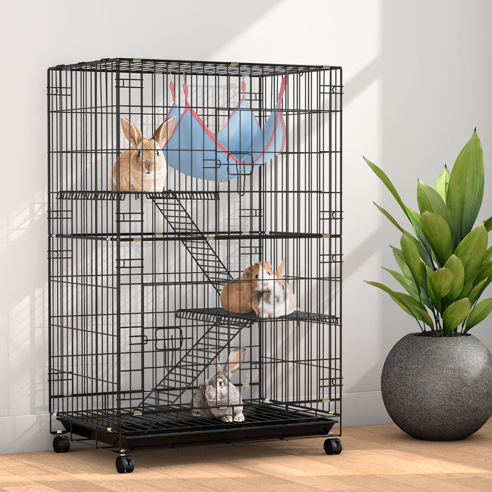 Rabbit Cage Indoor Guinea Pig Ferret 100cm Hutch 3 Level