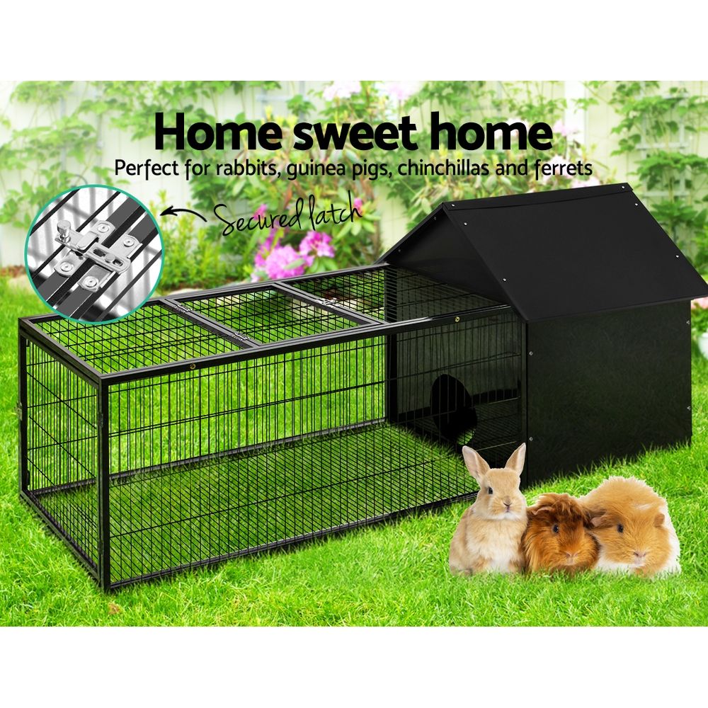 Hutch Indoor Outdoor Hamster Enclosure Pet Metal Rabbit Cage