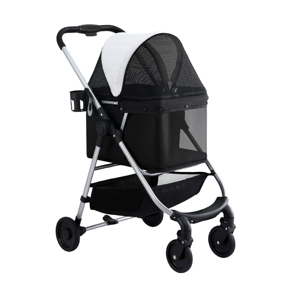Pram Dog Cat Carrier Cage Large Travel Pet Stroller